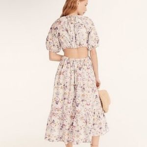 Flora Obscura X J.Crew Side Cutout dress in kaleidoscope floral Size 12